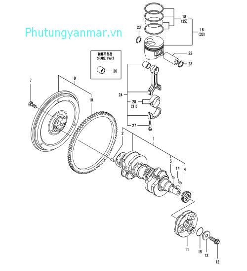 Trục khuỷu và pittong